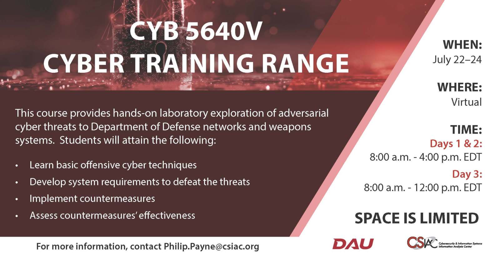 training flyer