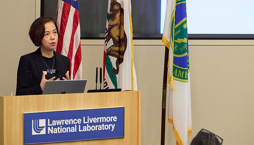 In a talk at Lawrence Livermore National Laboratory (LLNL) on May 30, Stanford University professor and AI visionary Fei-Fei Li traced a sweeping arc in visual intelligence and AI — a narrative she hopes ultimately leads to a more human-centered future.