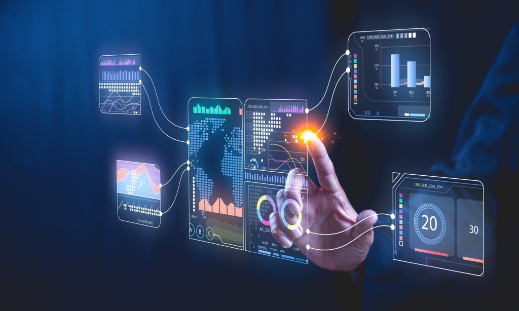Analyst, Working, With Business Concept, Digital Transformation Technology, Analytics