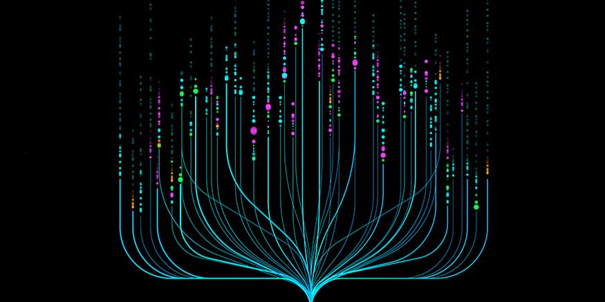 graphic of lines and dots