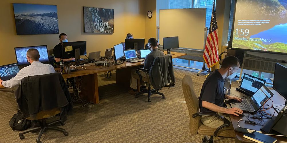 TIRR_Image_SmallBizSOC_AI_Tools Members of the Colorado National Guard's Task Force Cyber help Colorado Secretary of State’s Office and Office of Information Technology to monitor network traffic and protect election infrastructure.