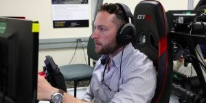 Dr. Brandon Perelman manages DEVCOM ARL's Human Autonomy Teaming program. (U.S. Army photo)